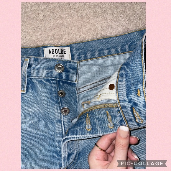 Agolde Parker Vintage Cut Off Short Swampmeet - Picture 6 of 11